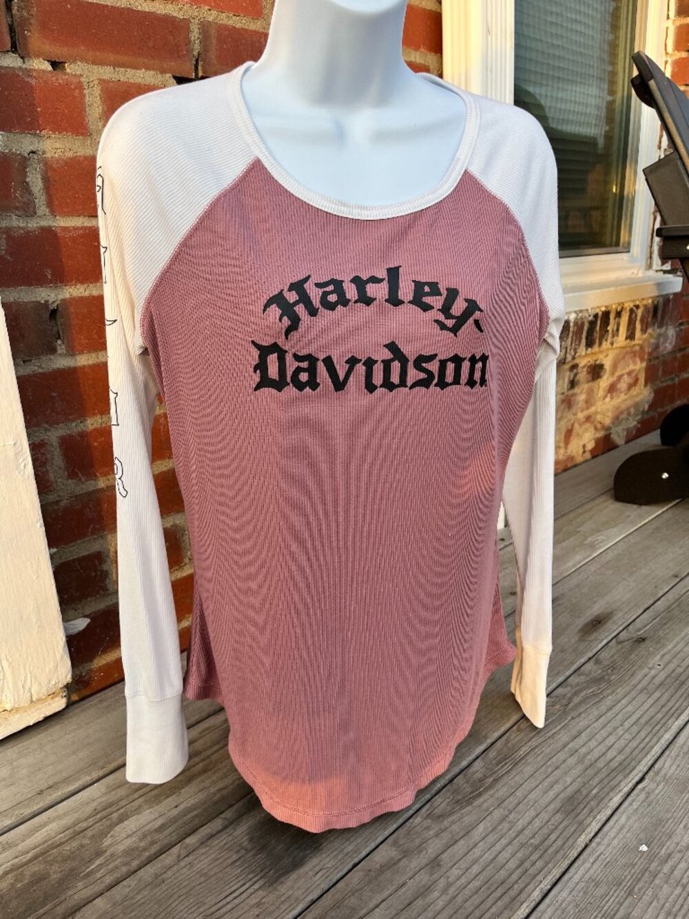 Harley Davidson Long Sleeve Rib Top